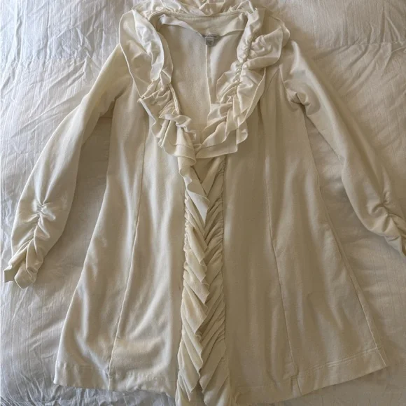 Boston Proper Cream Knit Cardigan - Picture 2 of 7